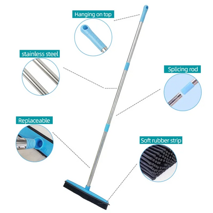 Pelilon™ - Pet Hair Remover Rubber Broom