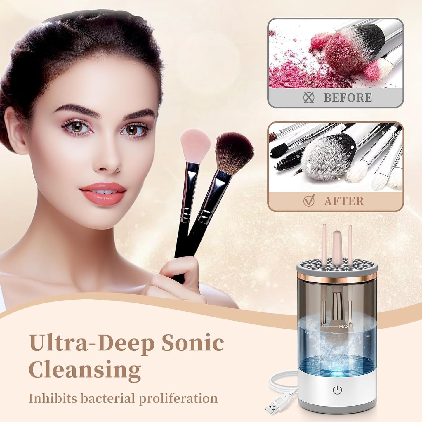 Pelilon™ - ANTIBACTERIAL DEEP CLEAN MAKEUP BRUSH