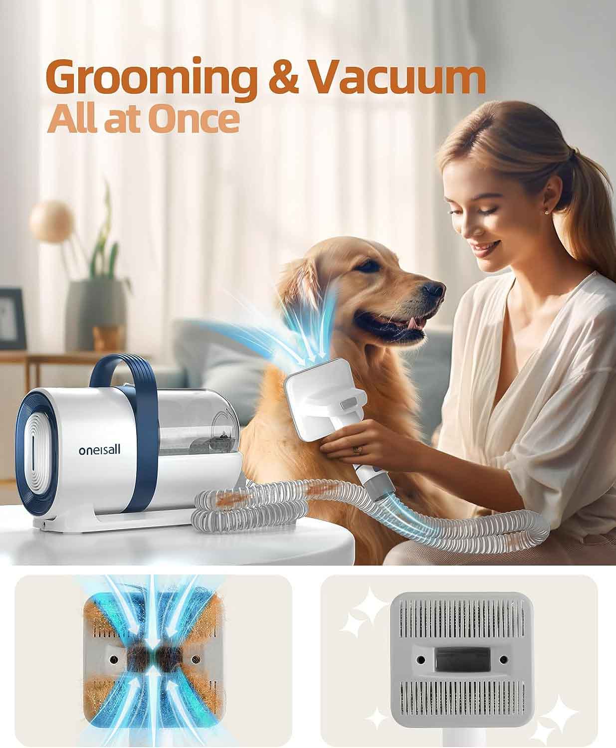 Pelilon™ - Oneisall Dog Grooming Vacuum Kit with 7 in 1